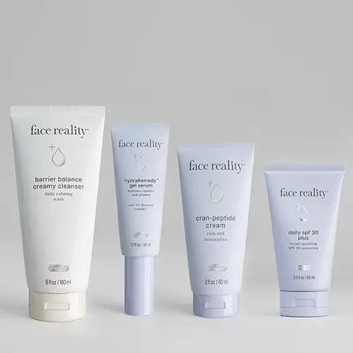 Face Reality acne skincare products at Prairie Glow Aesthetics